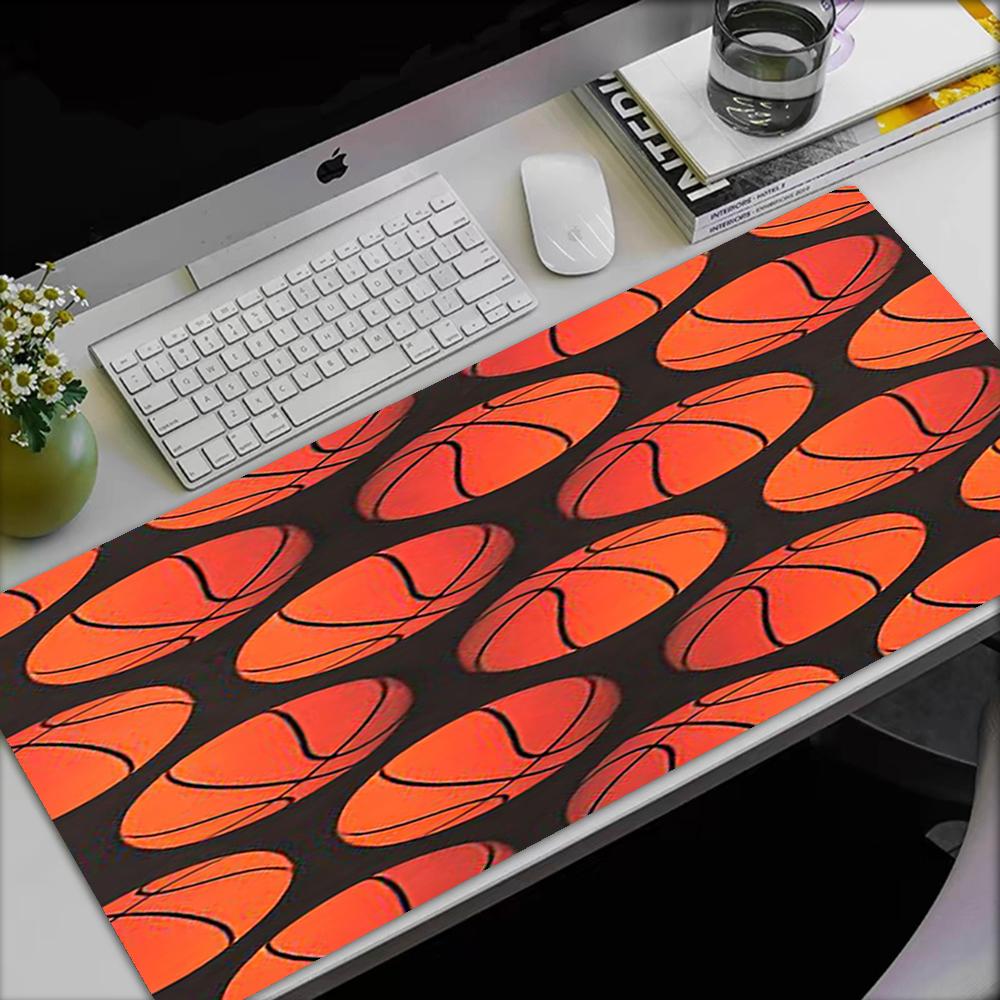 Basketball Theme Mouse Pad, Non Slip Rubber Base, Multifunctional Office & Home Decor, Perfect for Workspace Personalization.
