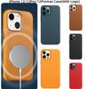 Stylish And Durable Leather Iphone 13 Pro Max Case With Magnetic Adsorption Available In Different Colors