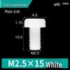 Vite in Nylon PA66 a Testa Tonda - M2, M3, M4, M5, M6, M8 Bullone di Fissaggio in Plastica