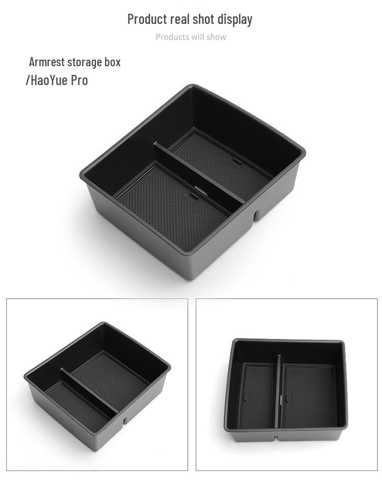 Compatible with 24 Haoyue PRO Models: Armrest Box, Center Console, Car Interior Storage.