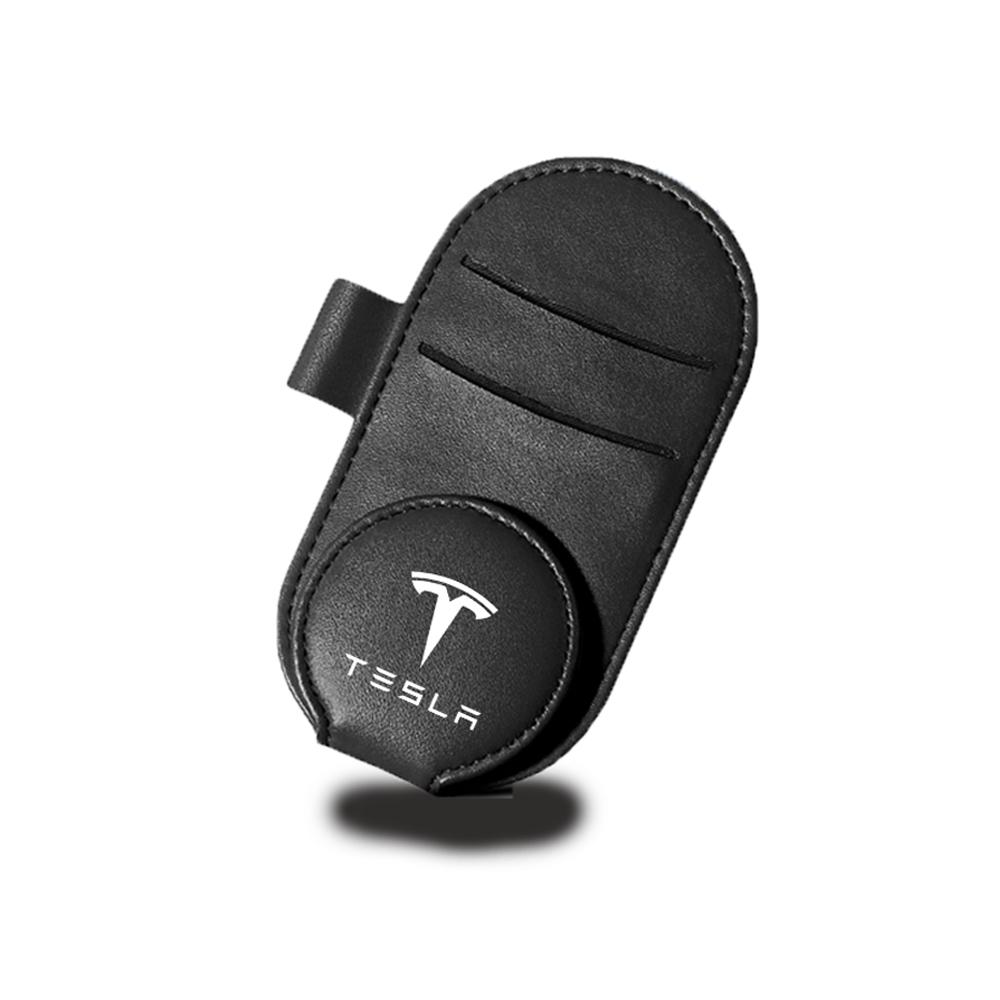 

1pc Sun Visor Mount Glasses Clip Car Sunglasses Eyeglasses Storage Clip For Tesla Model 3 X S Y SpaceX Valve Core Accessories 1pc