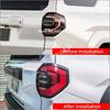 For Toyota 4Runner TRD Sport 2025 2026 ABS Black CarbonFiber Rear Light Cover Trim Taillights Lamp Protector Frame Accessories