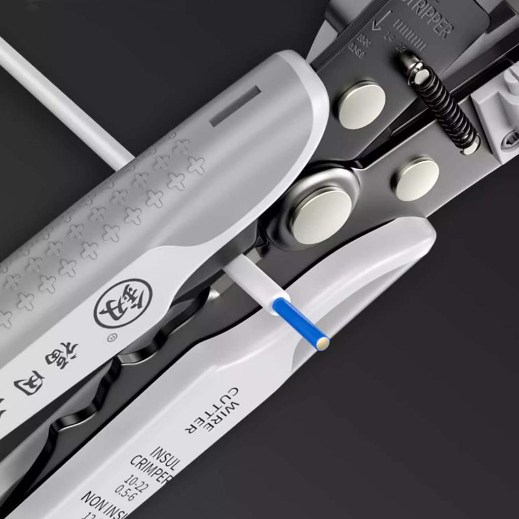 0.2-6.0mm² Multifunction Automatic Wire Stripper High Hardness Anti deformation Cable Peeling Terminal Clamping Pliers