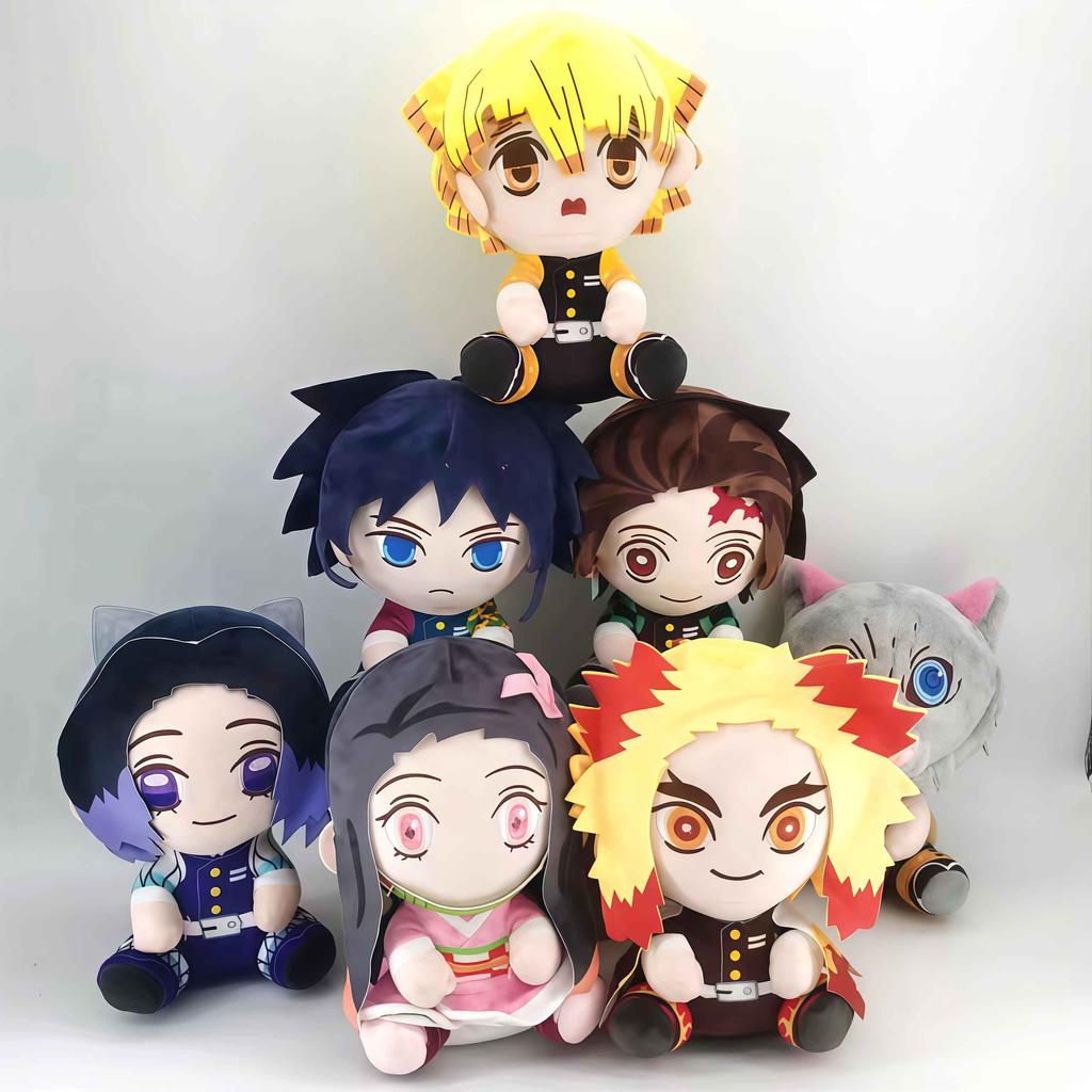 15-25 cm Kimetsu no Yaiba Kreskówkowe Pluszowe Zabawki Zabójca Demonów Breloczek Kamado Tanjirou Kamado Nezuko Kochou Figurka Pluszowa Lalka Dziecięcy Prezent