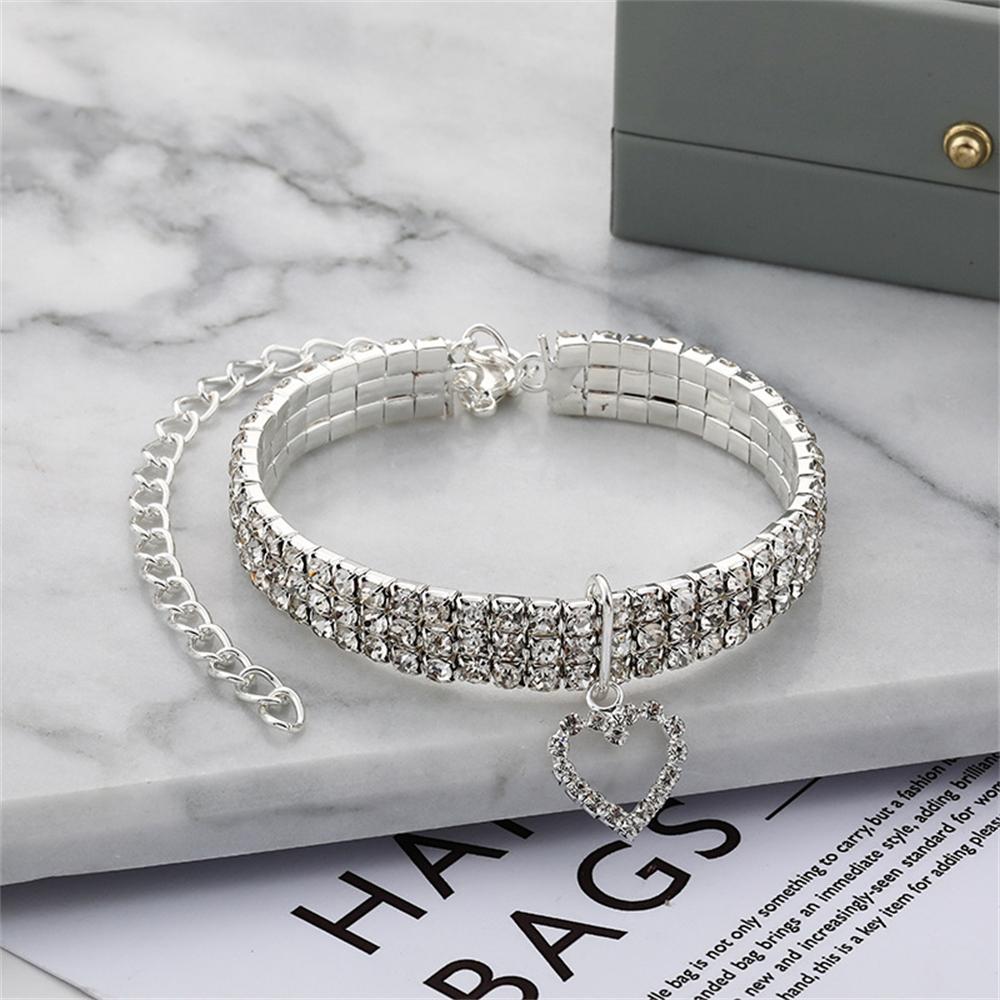 

Ошейник для домашних животных, мастерство, блестящая посадка, регулируемая мода, уникальный выбор украшений для домашних животных, жемчужное ожерелье для кошек, товары для дома S20CM7CM белый