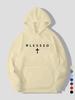 Men's New Style Cross Print Casual Sweatshirt, Fashionable Drawstring Hoodie, Autumn/Winter Top, Comfortable and Versatile Long-Sl