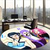 Huntrix (171) Round Office Rug Decorative Floor Rug for Office Bedroom Living Room and Home Space