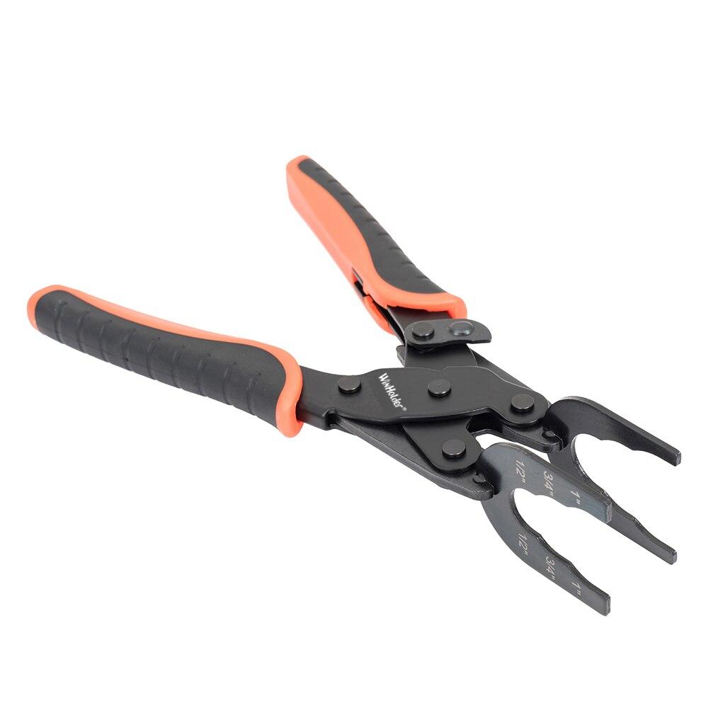 

Инструмент для разъединения щипцов для снятия фитинга Push to Connect для демонтажа латунного хомута для медной трубы оранжевый