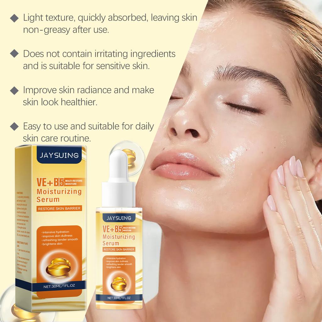 Vitamin B5 Moisturizing Serum Hydrating Essence for Soft, Smooth and Delicate Face