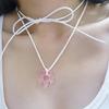 Glass Flower Pendant Necklace Choker Fashion Collar Neck Chain Party Jewelry