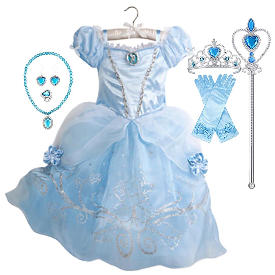 Mädchen Prinzessinnenkostüm Kinder Party Halloween Cosplay Kleider Weihnachten Geburtstag Karneval Verkleidung Rapunzel Verkleidung Kittel