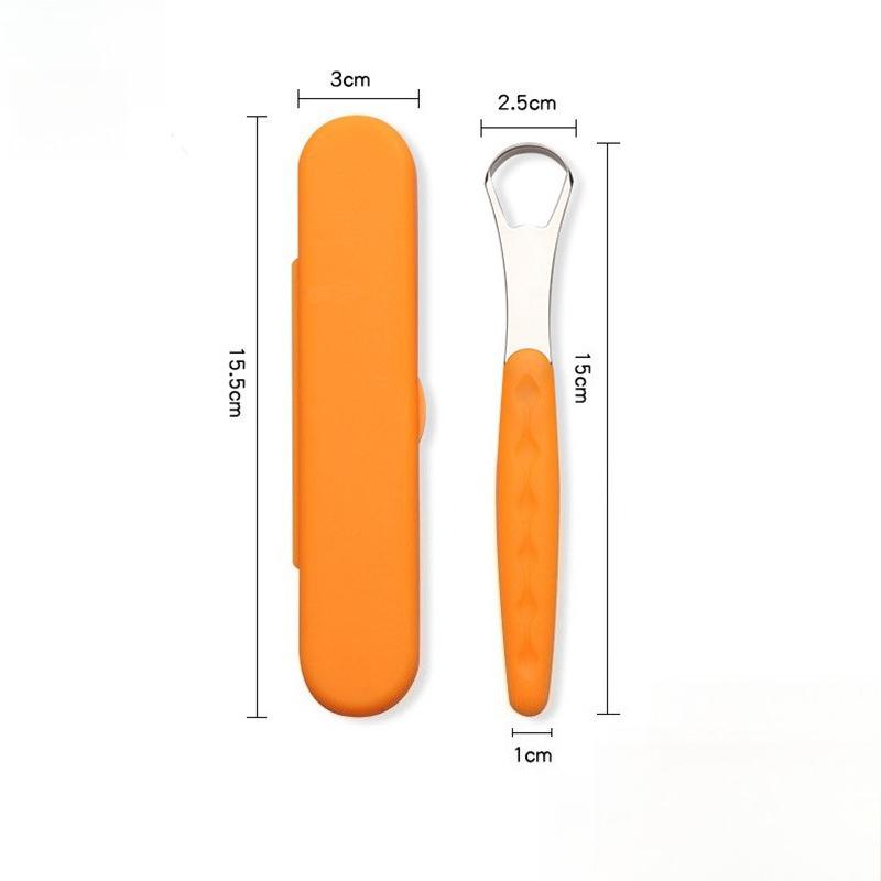 Stainless Steel Tongue Scraper For Bad Breath Removal Portable Oral Cleaning Tool For Fresh Breath And Hygiene