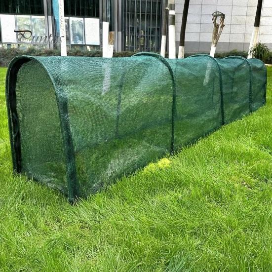Safe Poultry Enclosure for Outdoors Foldable Chicken Tunnel, Portable Run, Instant Setup, Predator Netting Proof Run Outdoor Yard Protection