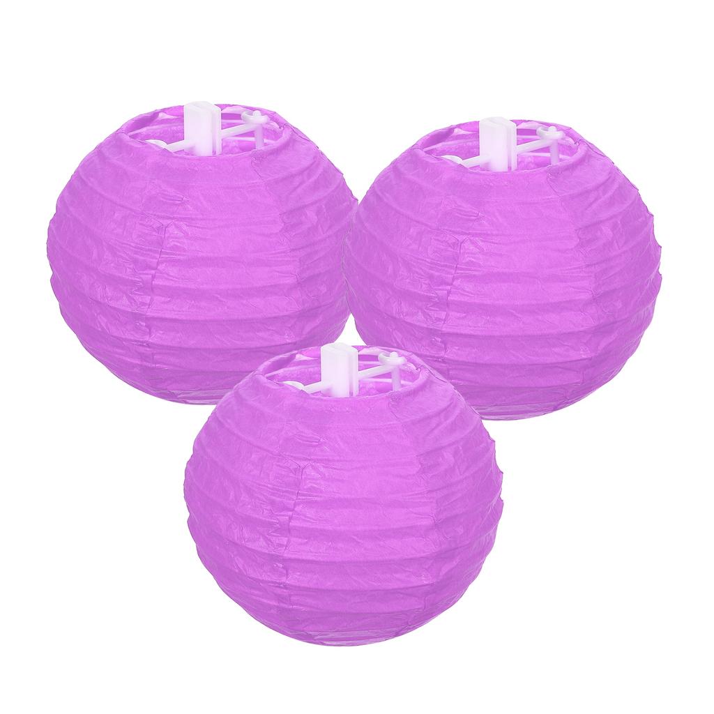 3 Pack Round Paper Lanterns Decorative Hanging Lanterns Lamp Party Decorations for Birthday Wedding Bridal Shower Home Decor