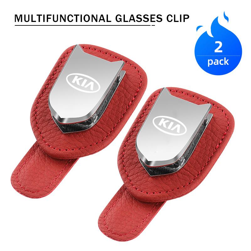 AHL1 For KIA Multifunction Car Sunglasses Protector Clip Card Storage Clips Cerato Proceed Venga Stonic Picanto Sorento Stinger