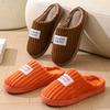 Home cotton slippers women's winter new cotton mop velvet warm thickened wool slippers couple cotton shoes
