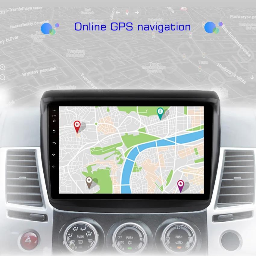 2din Android10 Car Radio Multimedia Player Carplay Auto GPS Navigation DSP For Mitsubishi Pajero Sport 2 L200 Triton 2008 - 2016