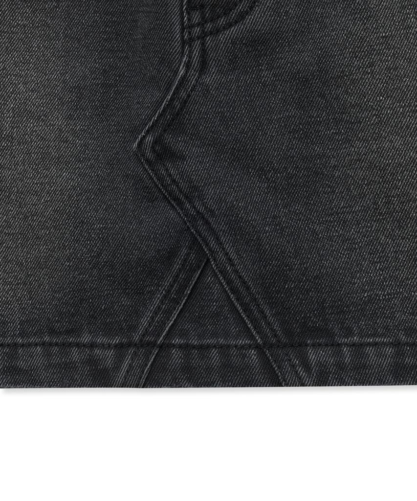 Yale Denim Mini Skirt_Charcoal