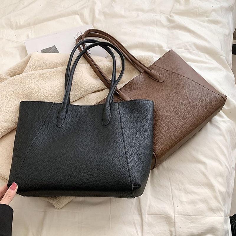 IELGY Простая вместительная сумка-мессенджер в стиле ретро для женщин. коричневый — фото 5