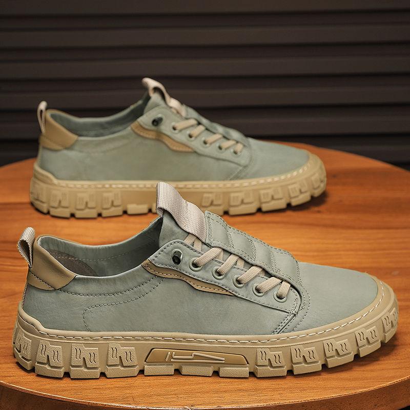 Canvas Vulkanisierte Schuhe für Herren Klobige Lässige Board-Schuhe Grüne Sneaker Mann Üblich Ohne Leder Neuheiten Größe 40