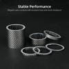 Bicycle Washer Front Fork Bowl Set Carbon Fiber Spacer Kit MTB Handlebar Carbon Fiber Cushion Washer 28.6mm Gasket Bicycle Parts