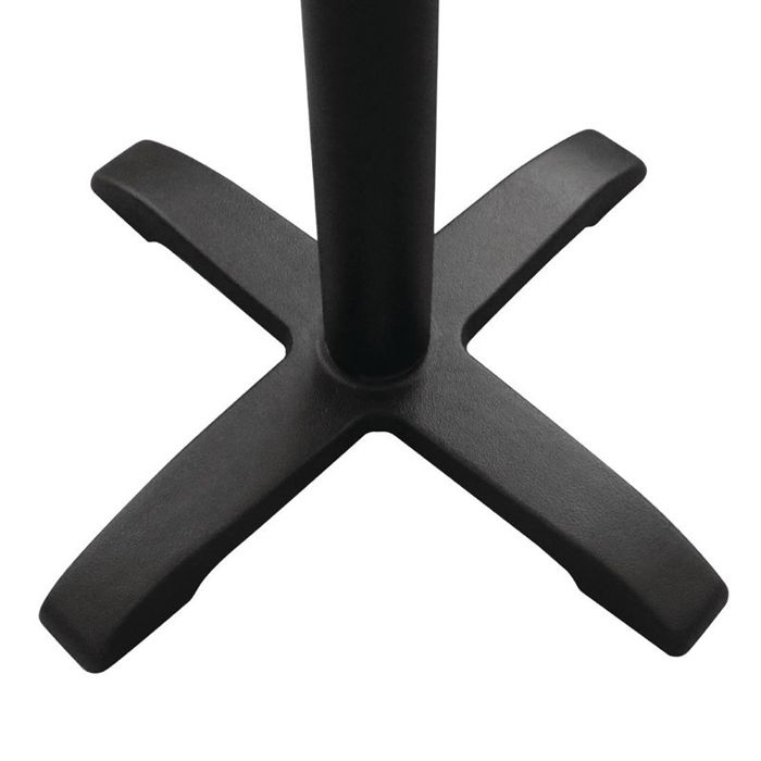Pied de table en fonte - BOLERO - pour plateaux jusqu'à 800 mm - Noir - Classique - Brillant