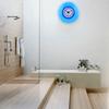 silicone Suction Cup Clock Clear Mirror Bathroom Clock Decoration Mirror Display Clock  Sauna