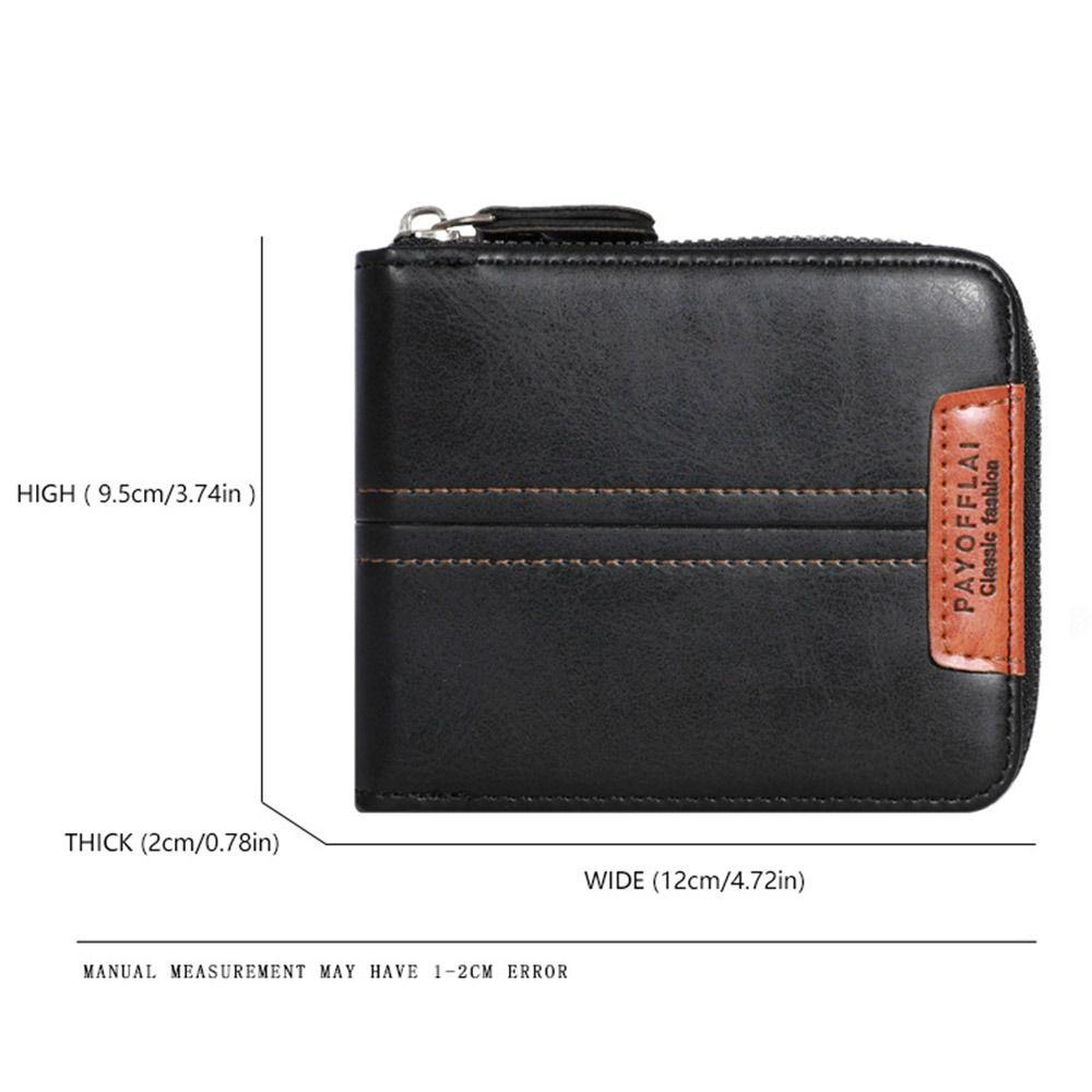 PU Leather Men's Wallet Short Student Purse New Business Wallet  Card Bag