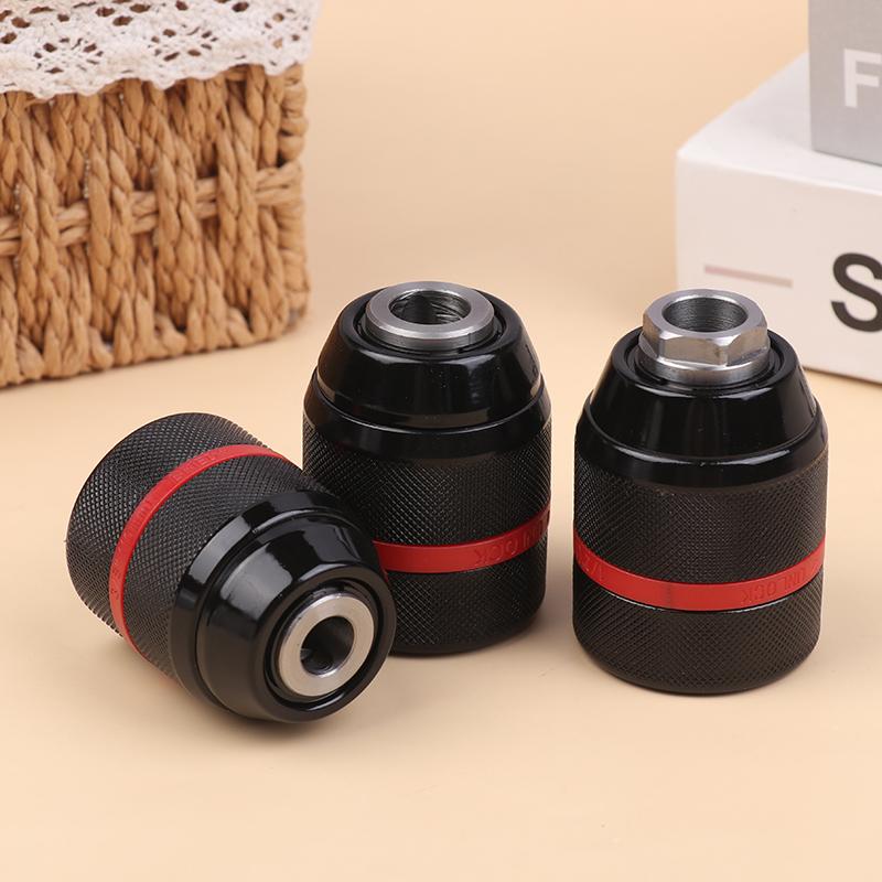 10mm and 13mm Quick Change Metal Ratchet Drill Chuck, Self-Locking, For Drill Bit Taps, Socket, and Screwdriver