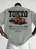Unisexs Large JDM TShirt Japanese Drift Racing Anime Graphic Tee with Drift Car JDM Lettering Unisexs Tshirts for Summer