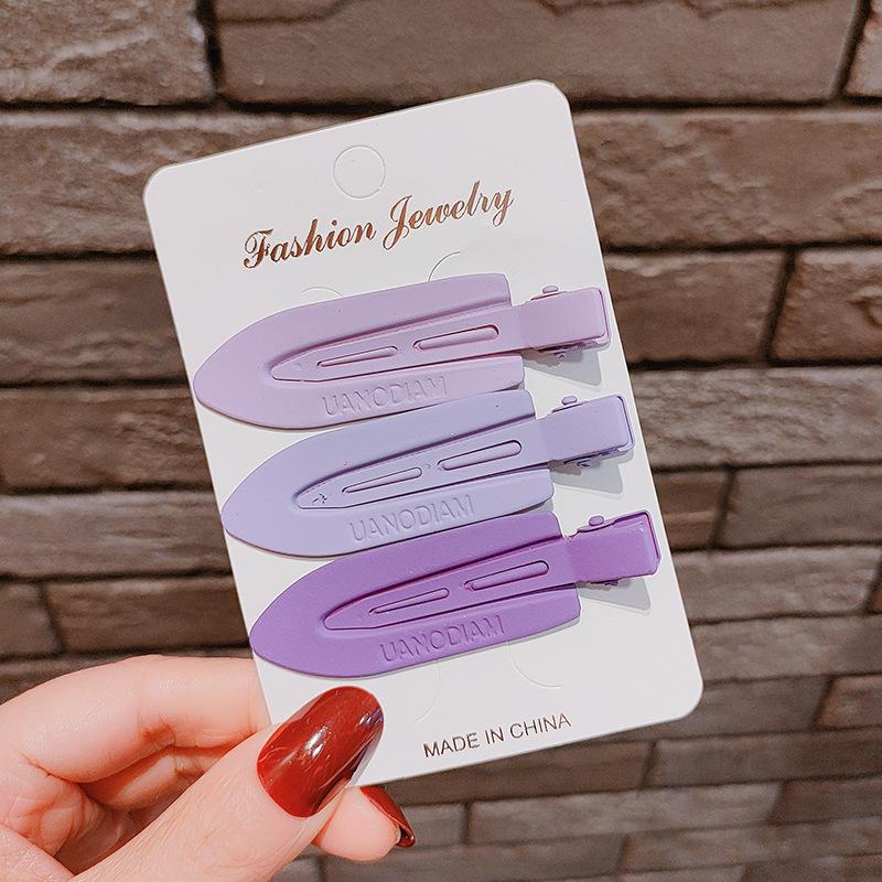 Clips de păr colorat Bai Lu fără cusături tip cioc de rață pentru femei - Ideal pentru frunte, breton și machiaj