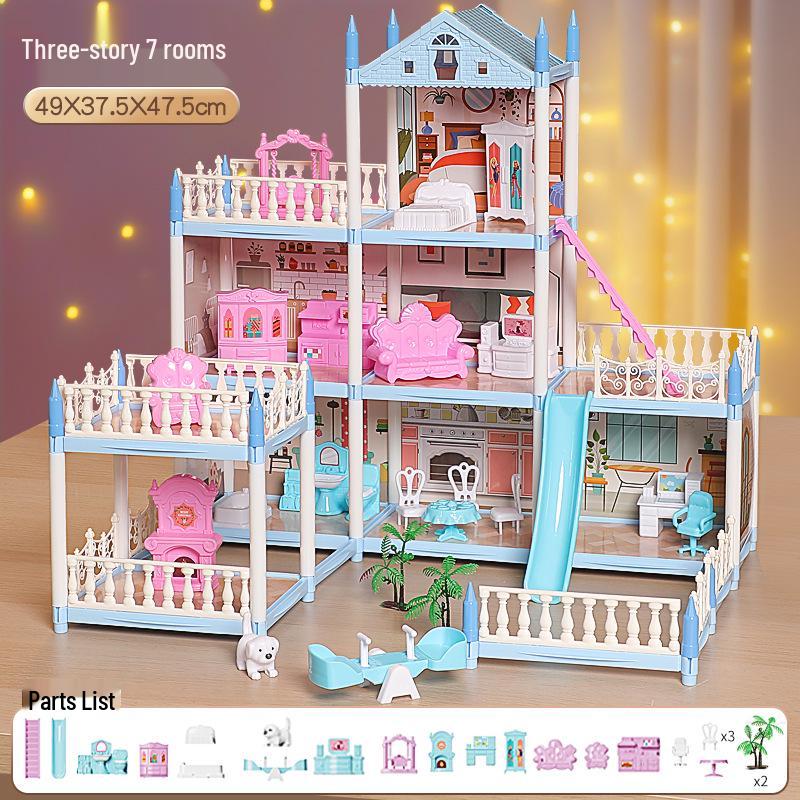 DIY Princess Castle Dollhouse Playset for Girls