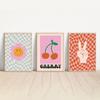 70s Funky Retro Abstract Poster Canvas Painting Pink Aesthetic Gallery Wall Art Print Picture Kids Bedroom Home Decor