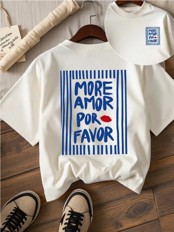 T-shirt Grafiche Unisex Stampate T-shirt Casual Estiva Manica Corta Top Camicia Cotone