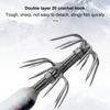 5Pcs 8cm Luminous Squid Jig Hook Fishing Lure Wood Shrimp Cuttlefish Hard Bait Artificial Fake Octopus Lures for Night Fishing