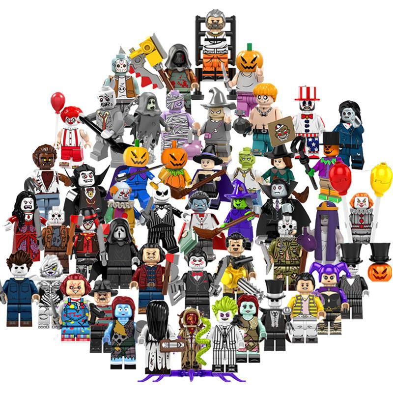 Blocchi da Costruzione Zombi Zucca di Halloween Minifigure Set Giocattolo
