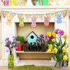24 Stück/Set Malspielzeug Osterhase Holzkarte DIY Farbe Blanko Hase Holzscheiben Heimdeko