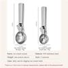 Stainless Steel Ice Cream Scoop, Dual-Purpose Fruit Scoop, Multifunctional Kitchen Tool for Ice Cream & Fruit
