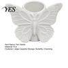 Desktop Storage Organizer 3D Printed Butterfly Pen Holder, Embossed Desk for Pencils Hollow Barrel Container Makeup Brushes, Large Capacity