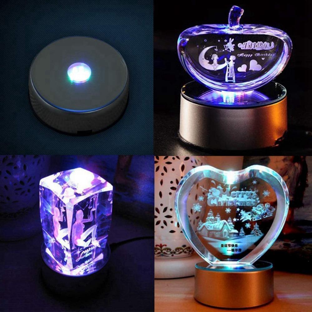 Mute Display Turntable Automatic Revolving Platform Art Ornament Bases Crystal Display Stand