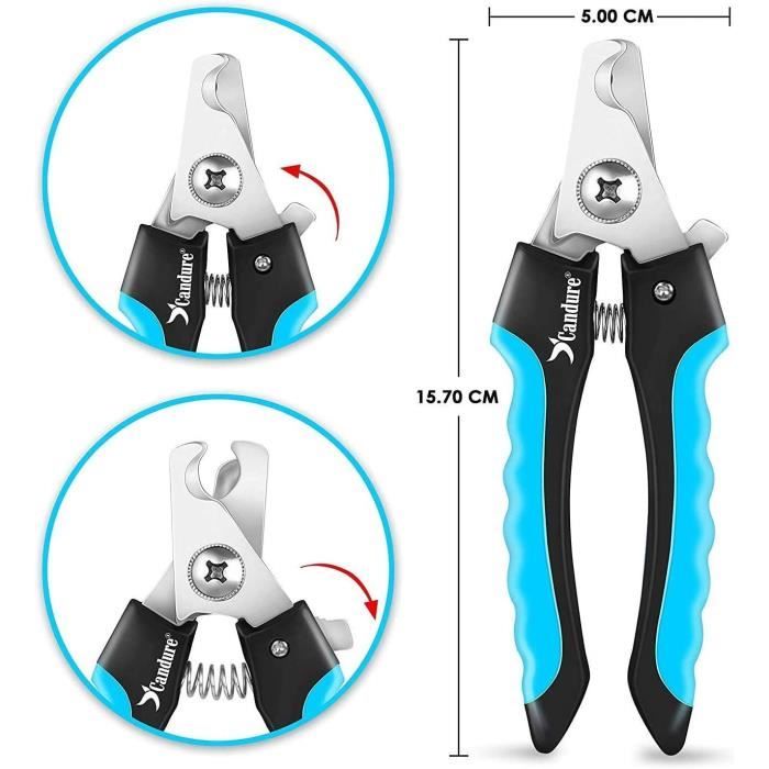 Candure Dog Nail Clippers for Dog Claw Cutting and Cat Nail Clippers- Stainless Steel Dog Grooming Nail Clippers for Ani2