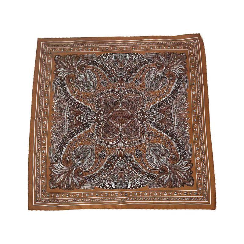 NINA SOLOR Silk Small Square Scarf