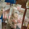 1pc/4pc Jiangshan Painting Series High Beauty Chinese Style Poetry and Painting Student Reading Mark Card Paging Card