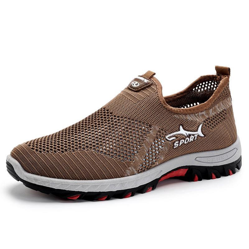 

Mesh Shoes Men s Summer New Breathable Hiking Shoes Outdoor Soft-soled Lazy Shoes Men 47