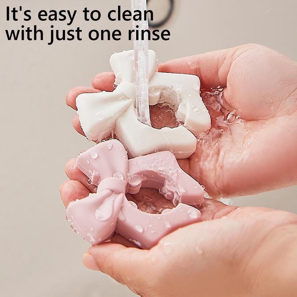 Silicone Spoon Rest Anti-Scalding Spoon Holder Bow Spill Stopper for Spoon Cooking Utensil