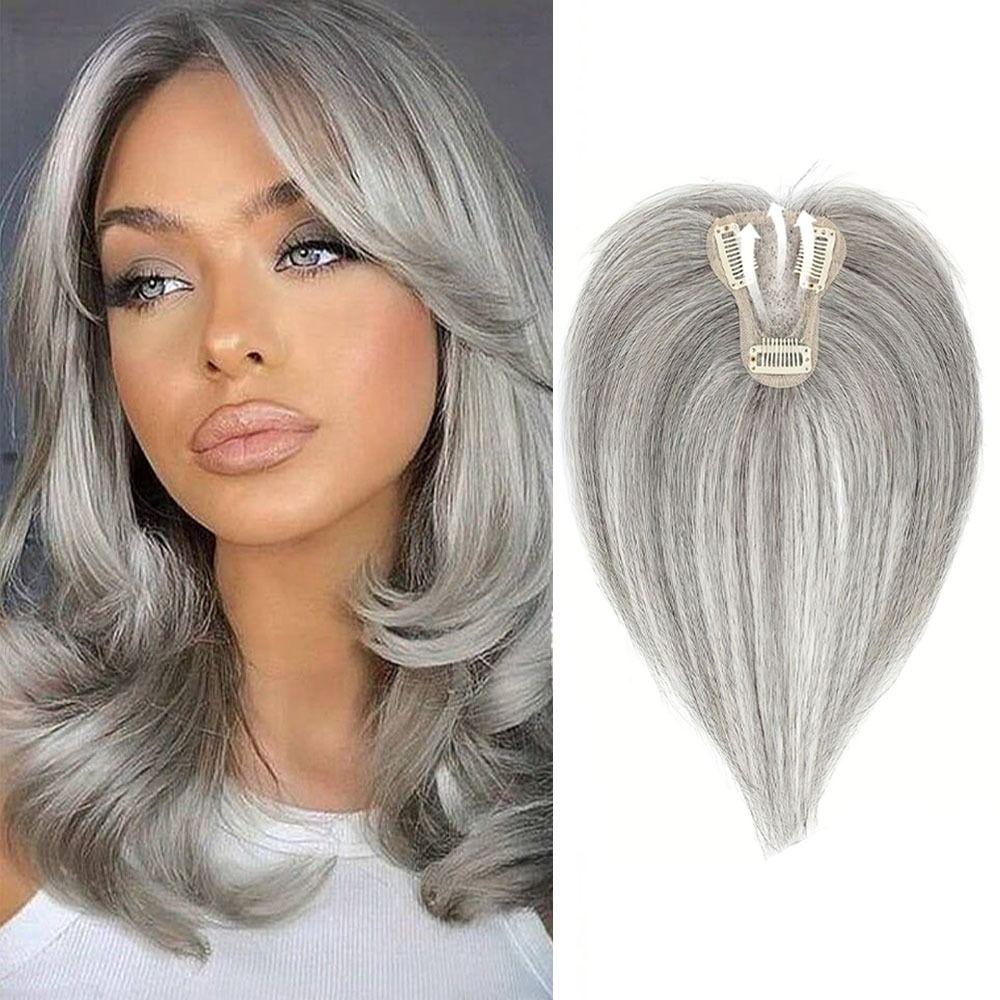 Clip In Hair Toppers Wigs with Bangs Hair Extension Fringe Hair Pieces Increase Hair Volume