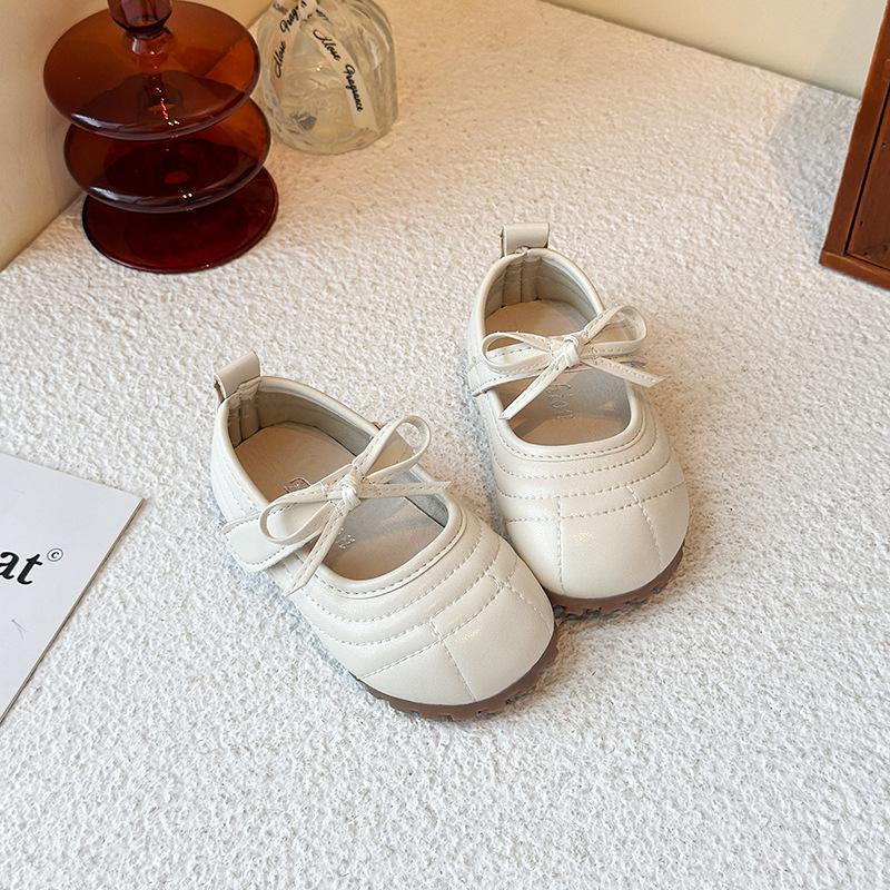 Girls' Leather Shoes 2025 Spring and Autumn New Children's Shoes Little Girl Princess Shoes Soft-soled Doudou Shoes Baby Single Shoes Trend