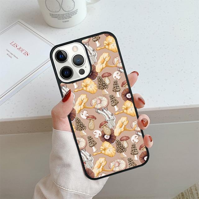 Mushroom Forest Celular Mobile Smartphone Cases For iPhone 17 Air 16 14 12 13 11 Pro MAX Plus Coque Fundas