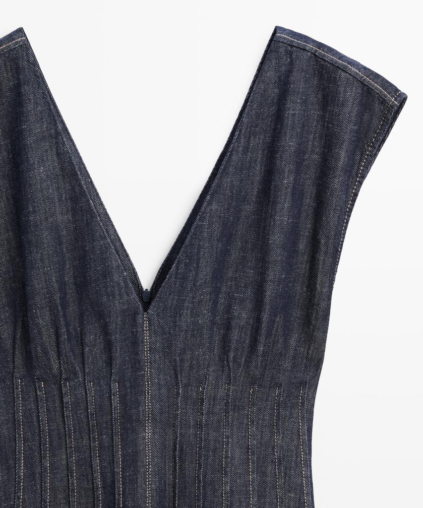 Masimodutti Denim Midi Dress