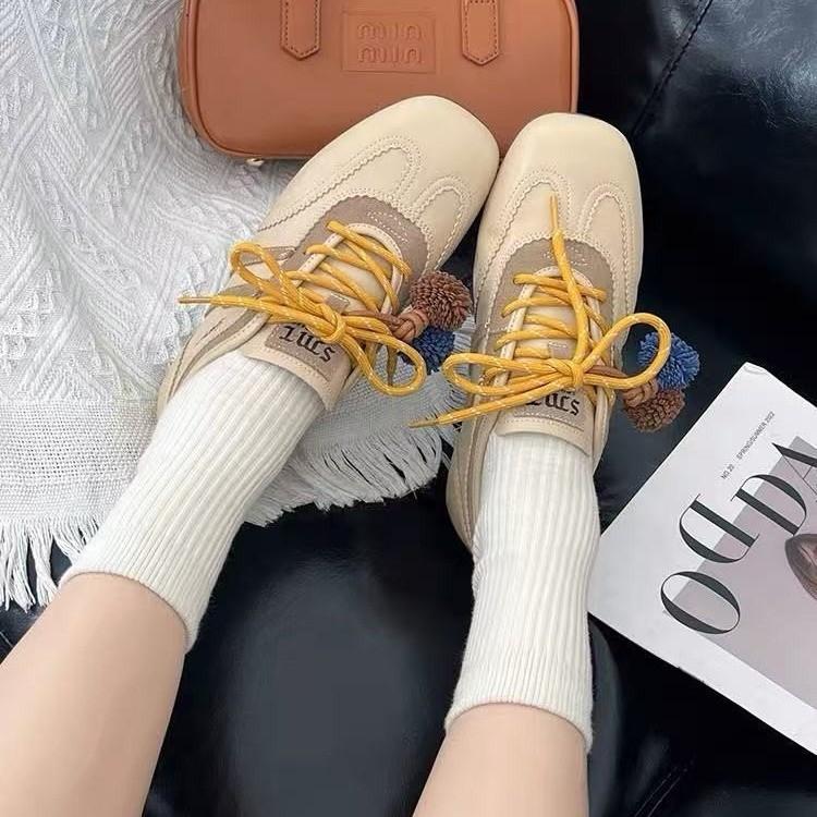 Inner height-increasing soft-soled German training shoes for women's 2025 autumn new versatile leisure sports lightweight lace-up leather Forrest 